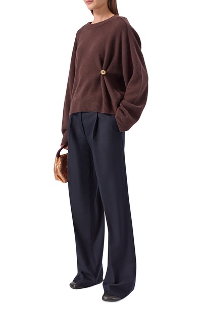 Шерстяные брюки DRIES VAN NOTEN темно-синего цвета по цене 113000 руб., арт. 130922/3193, фото 2 Шерстяные брюки DRIES VAN NOTEN, арт. 130922/3193, фото 2