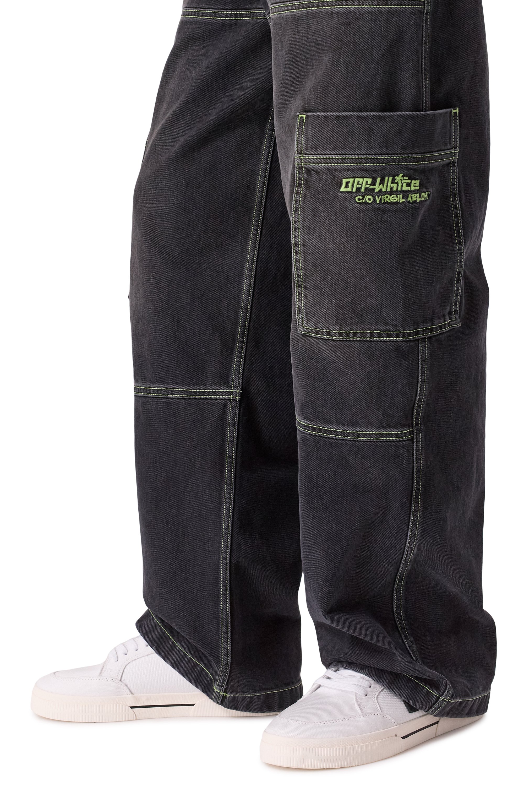 Текстильные кеды new low vulcanized OFF-WHITE, арт. 0MIA293C99FAB002, фото 3