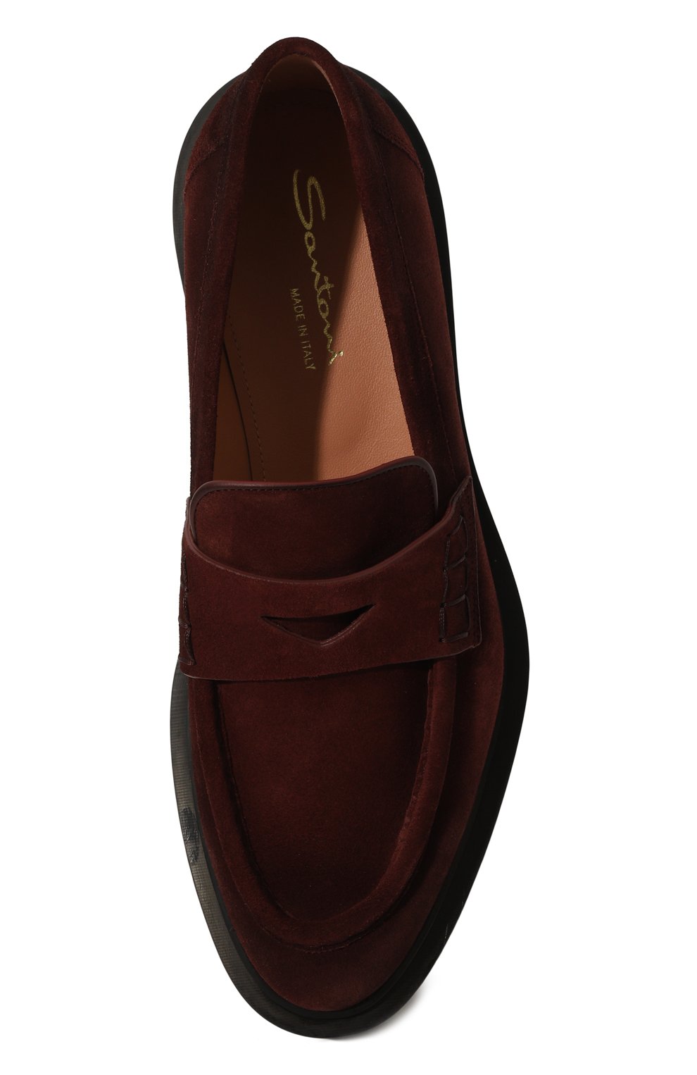 Замшевые пенни-лоферы SANTONI, арт. WUCG59020NERNHSY, фото 6