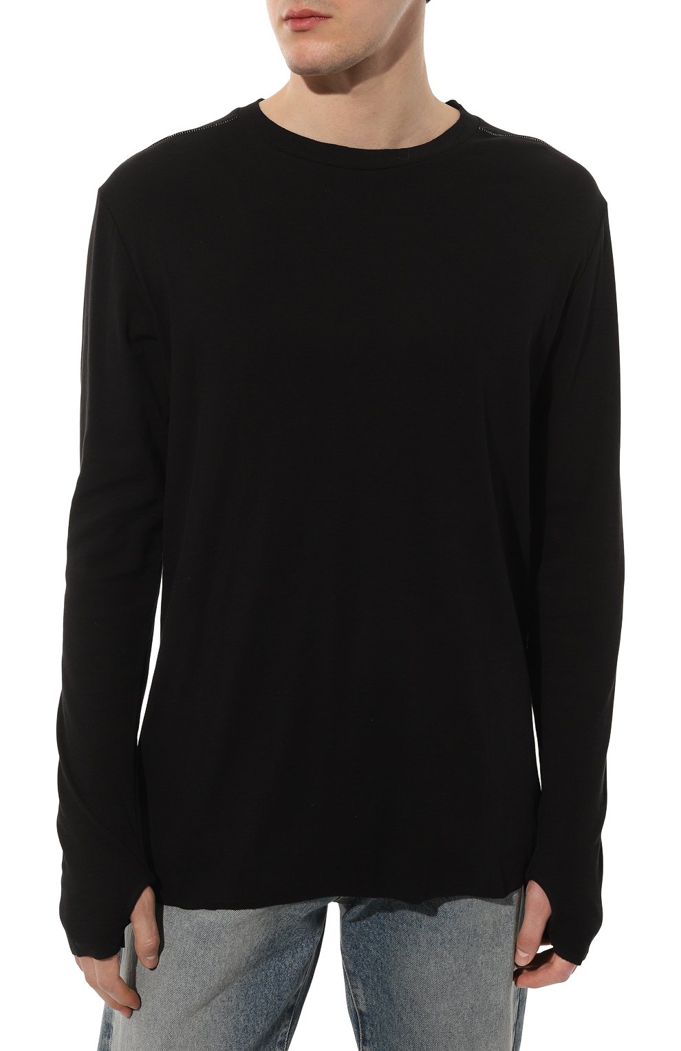 Хлопковый лонгслив THOM KROM, арт. M TS 725, фото 3