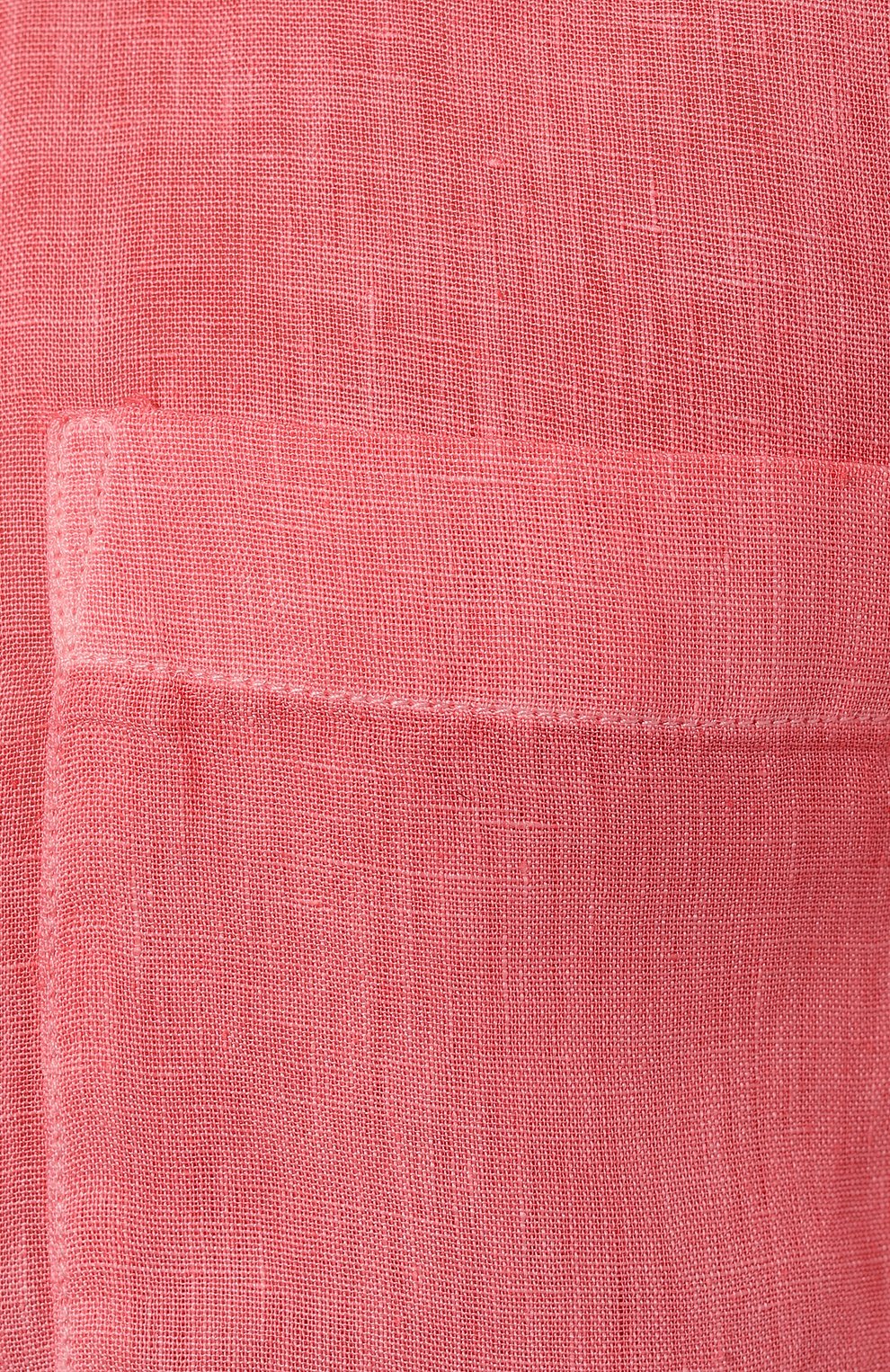 Льняная рубашка 120% LINO кораллового цвета по цене 26600 руб., арт. Y0M1425/0000115/S00, фото 5 Льняная рубашка 120% LINO, арт. Y0M1425/0000115/S00, фото 5