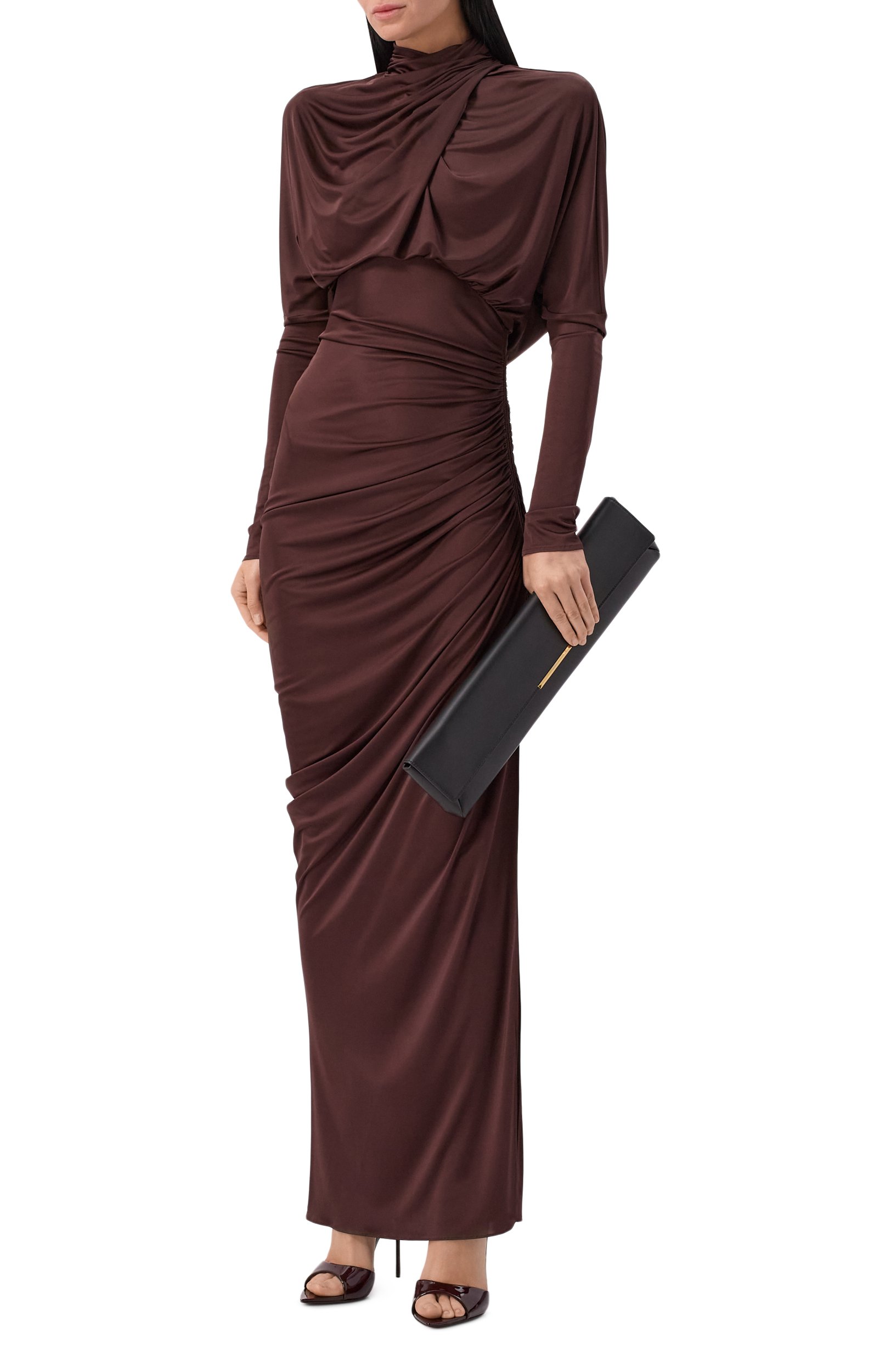Клатч BALMAIN черного цвета по цене 153500 руб., арт. HN0LI099/LMRK, фото 3 Клатч BALMAIN, арт. HN0LI099/LMRK, фото 3