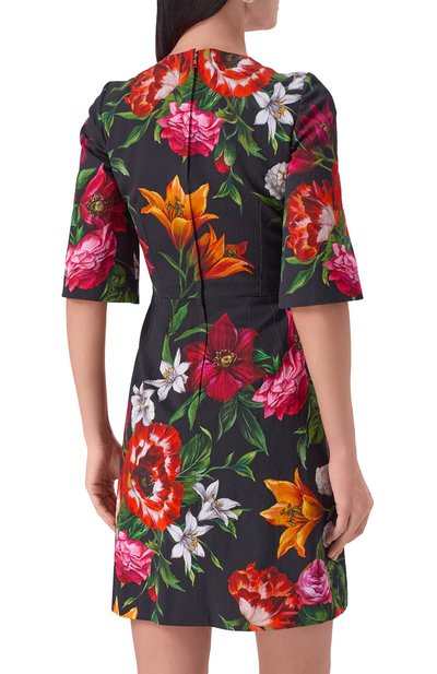 Платье из вискозы и хлопка DOLCE & GABBANA, арт. F6TWTT/FSRQT, фото 4