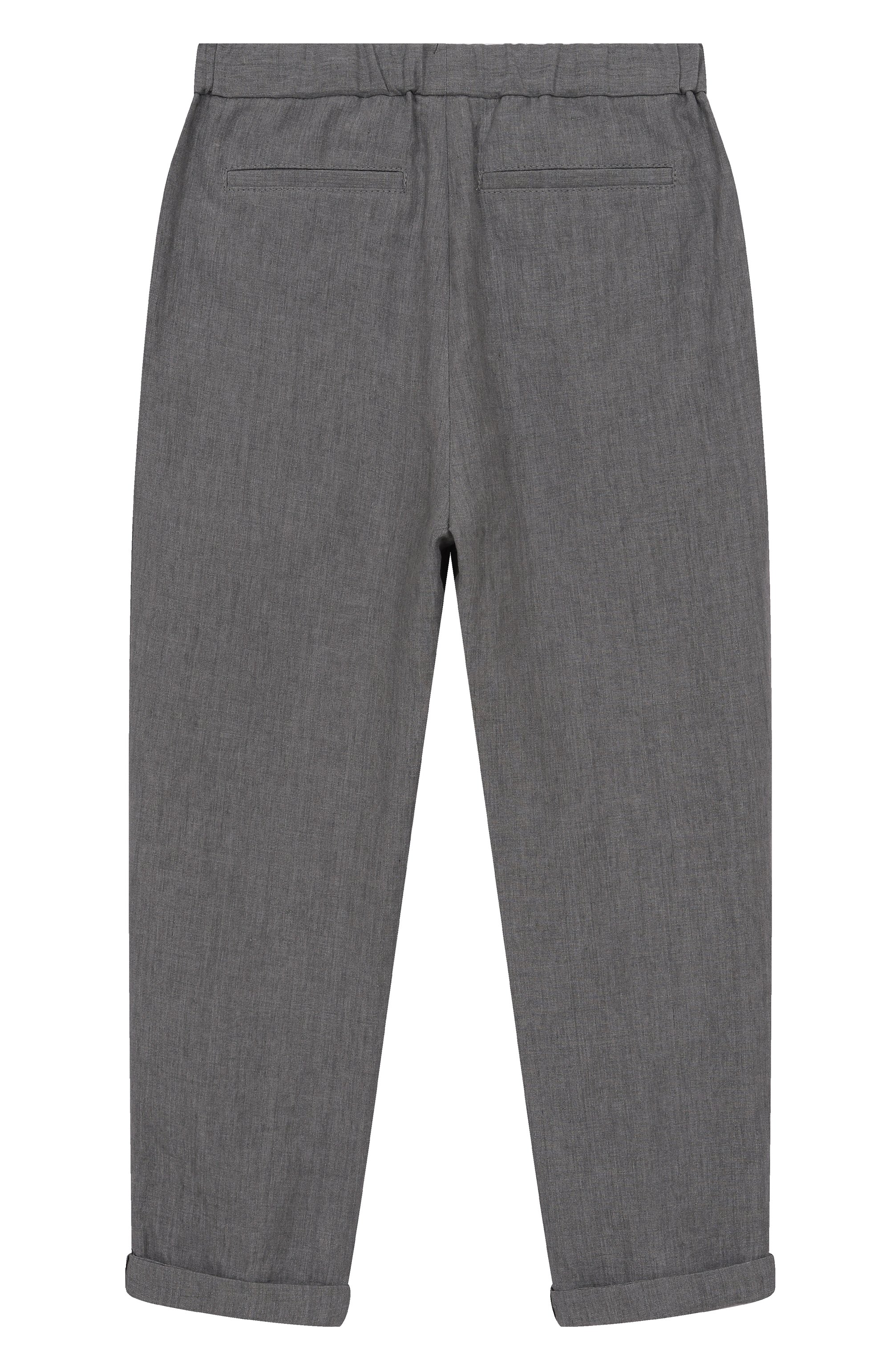 Льняные брюки BRUNELLO CUCINELLI, арт. BH249P113C, фото 2