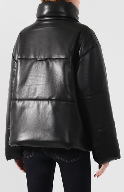 Куртка NANUSHKA черного цвета по цене 94700 руб., арт. HIDE_BLACK_VEGAN LEATHER, фото 4 Куртка NANUSHKA, арт. HIDE_BLACK_VEGAN LEATHER, фото 4