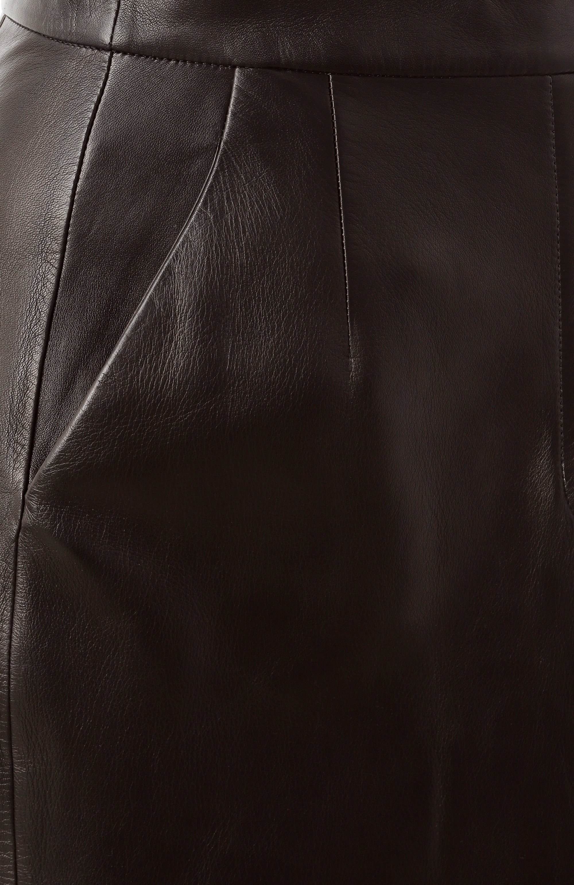 Кожаная юбка MVST черного цвета по цене 240000 руб., арт. ZBET-Y343-2/Z2759-2, фото 6 Кожаная юбка MVST, арт. ZBET-Y343-2/Z2759-2, фото 6