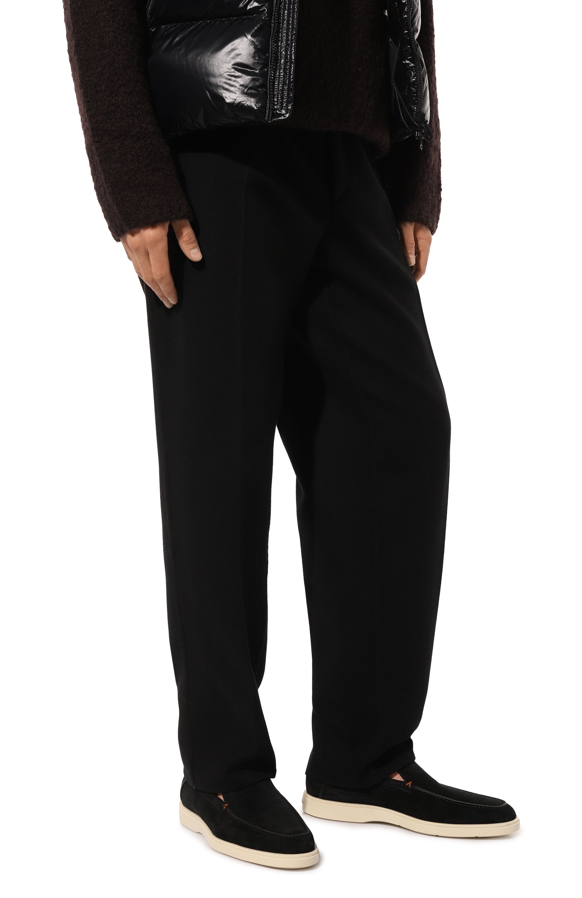 Замшевые лоферы detroit SANTONI, арт. MGDG17824TICBSH6, фото 3