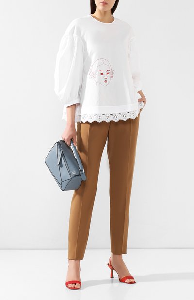 Шерстяные брюки MARNI, арт. PAMA0065U0/TW839, фото 2