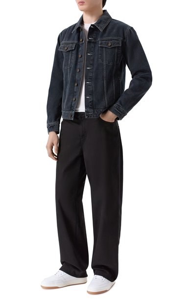 Джинсовая куртка SAINT LAURENT темно-серого цвета по цене 152500 руб., арт. 695177/Y07TE, фото 2 Джинсовая куртка SAINT LAURENT, арт. 695177/Y07TE, фото 2