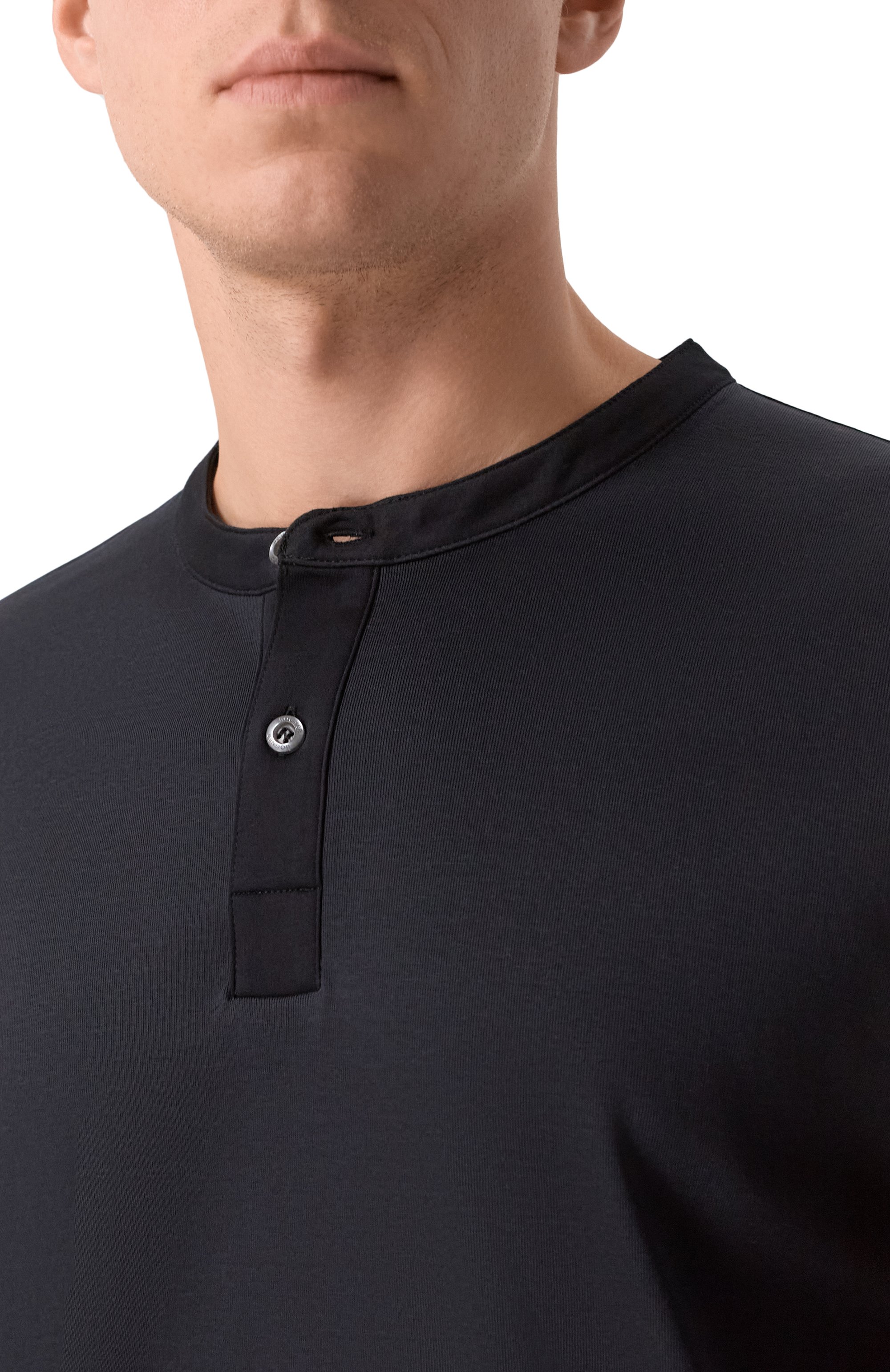 Хлопковый лонгслив-хенли BOGNER, арт. 58099436_, фото 5