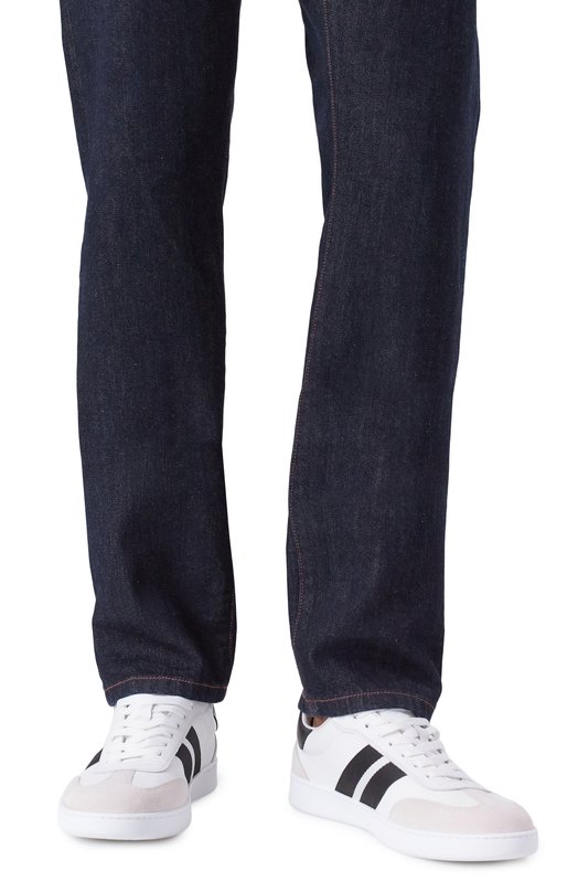 Кожаные кеды Retro Crest Bally MSK0F7/VT012 Белый  MSK0F7/VT012 Фото 3