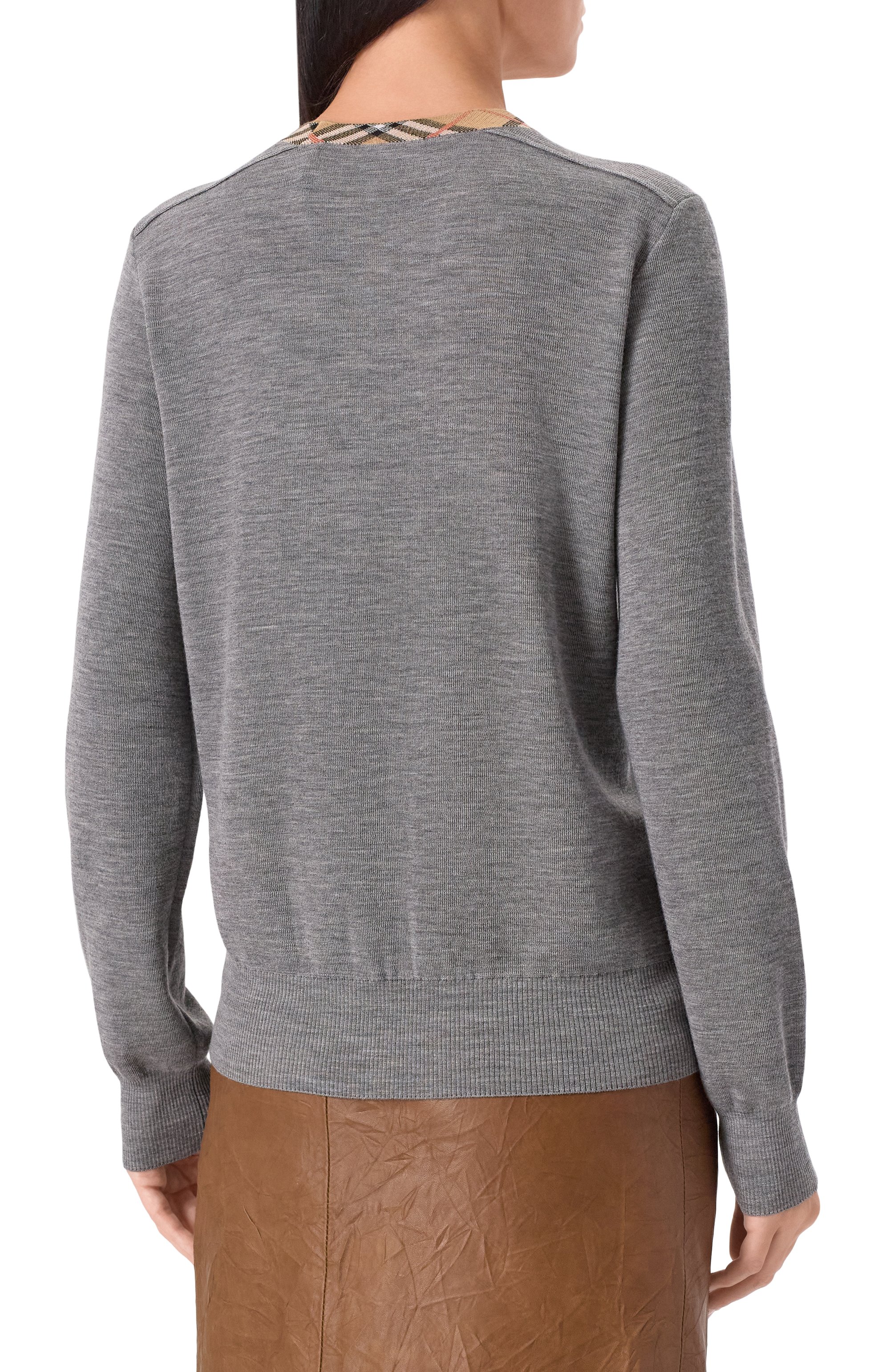 Шерстяной пуловер BURBERRY, арт. 8112171, фото 4