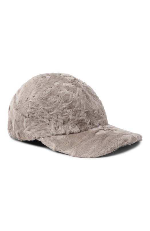 Бейсболка из каракульчи VICTORIA KUSENKOVA 857100024006 Бежевый 857100024006
