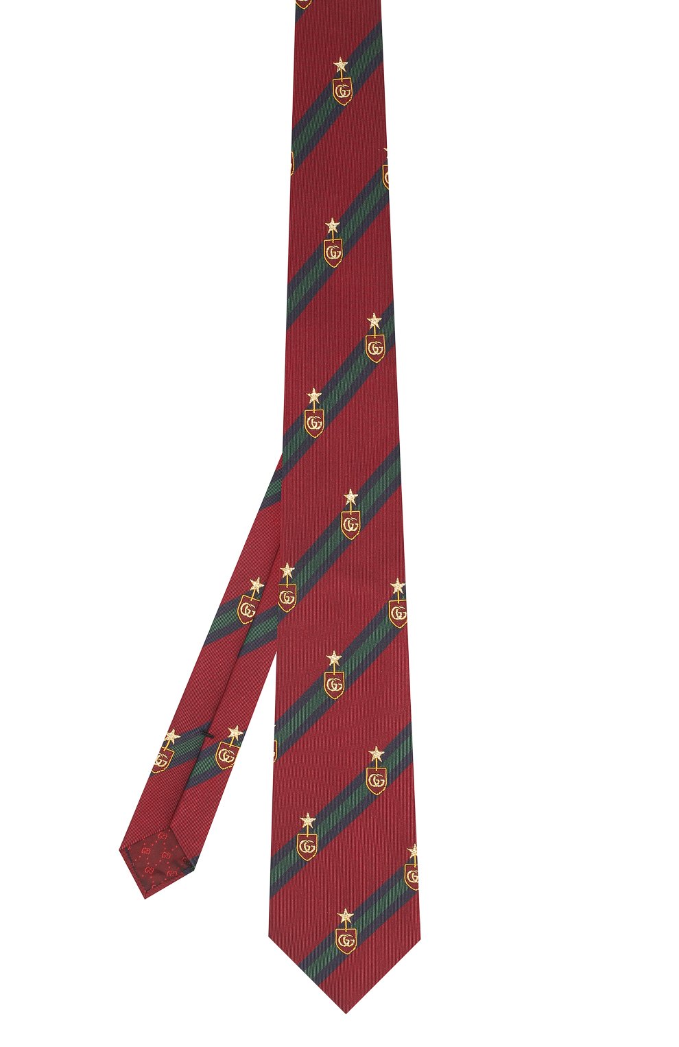 Шелковый галстук GUCCI бордового цвета по цене 25920 руб., арт. 521716/4B744, фото 2 Шелковый галстук GUCCI, арт. 521716/4B744, фото 2