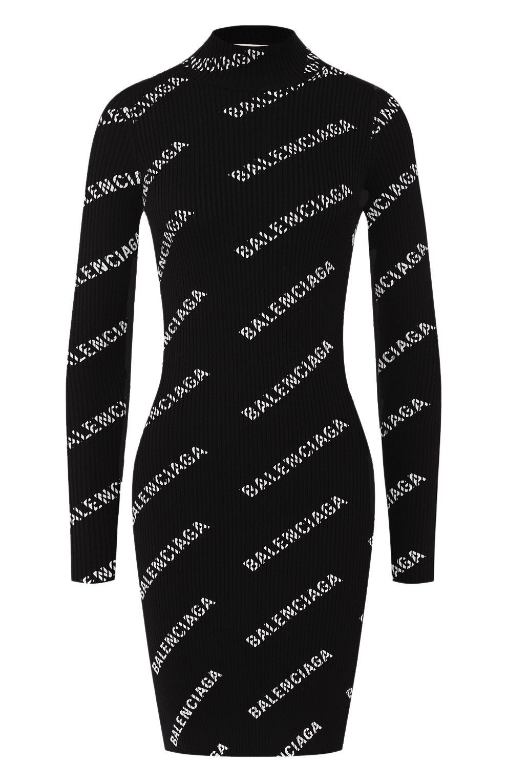 Платье BALENCIAGA черно-белого цвета по цене 144500 руб., арт. 595196/T6140, фото 1 Платье BALENCIAGA, арт. 595196/T6140, фото 1