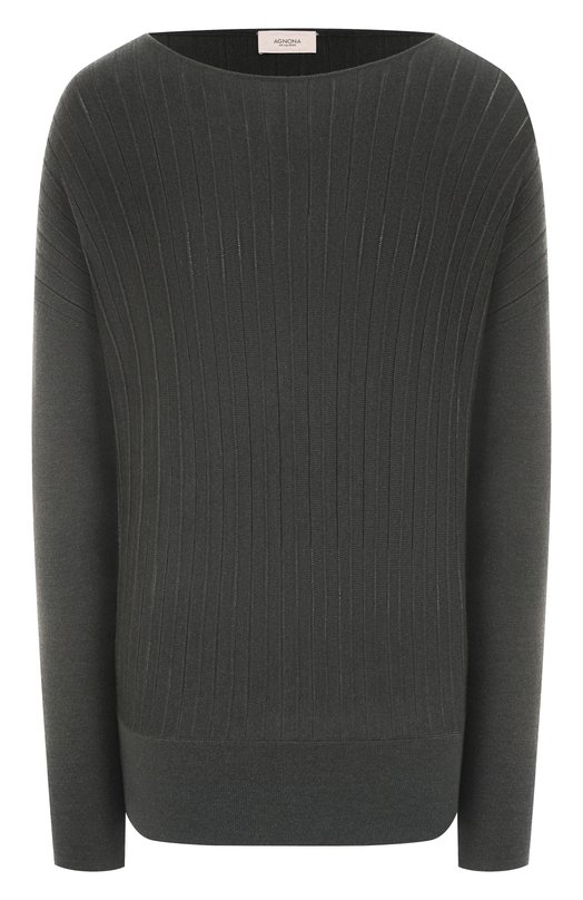 Пуловер из шерсти и шелка Agnona K510018E/9D180NE Зелёный K510018E/9D180NE