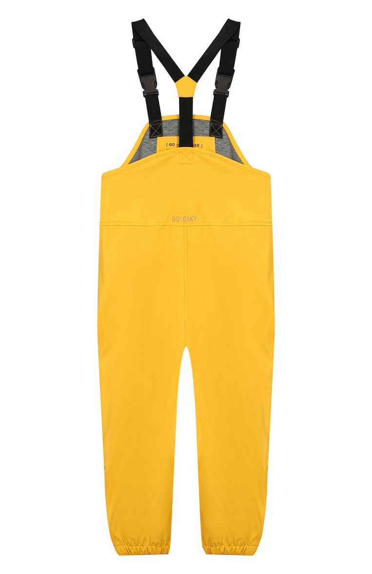 Детский комбинезон GOSOAKY желтого цвета, арт. 201.101.106/MICR0 PU / JERSEY LINING | Фото 2 (Материал внешний: Синтетический материал; Материал подклада: Хлопок; Девочки Кросс-КТ: Комбинезон-верхняя одежда; Драгоценные камни: Проставлено; Материал сплава: Проставлено; Рукава: Без рукавов, На бретелях)