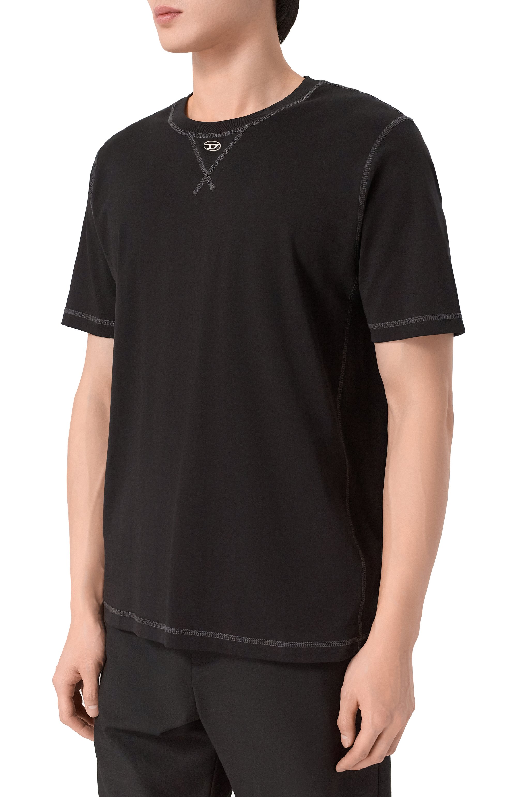 Хлопковая футболка DIESEL, арт. A19963/0AIJU, фото 3