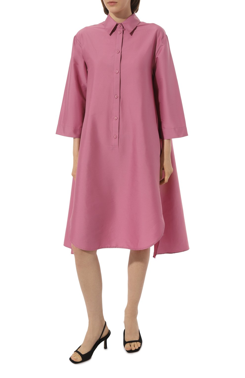 Хлопковое платье WEEKEND MAX MARA розового цвета по цене 34190 руб., арт. UNCINO 23322105, фото 3 Хлопковое платье WEEKEND MAX MARA, арт. UNCINO 23322105, фото 3