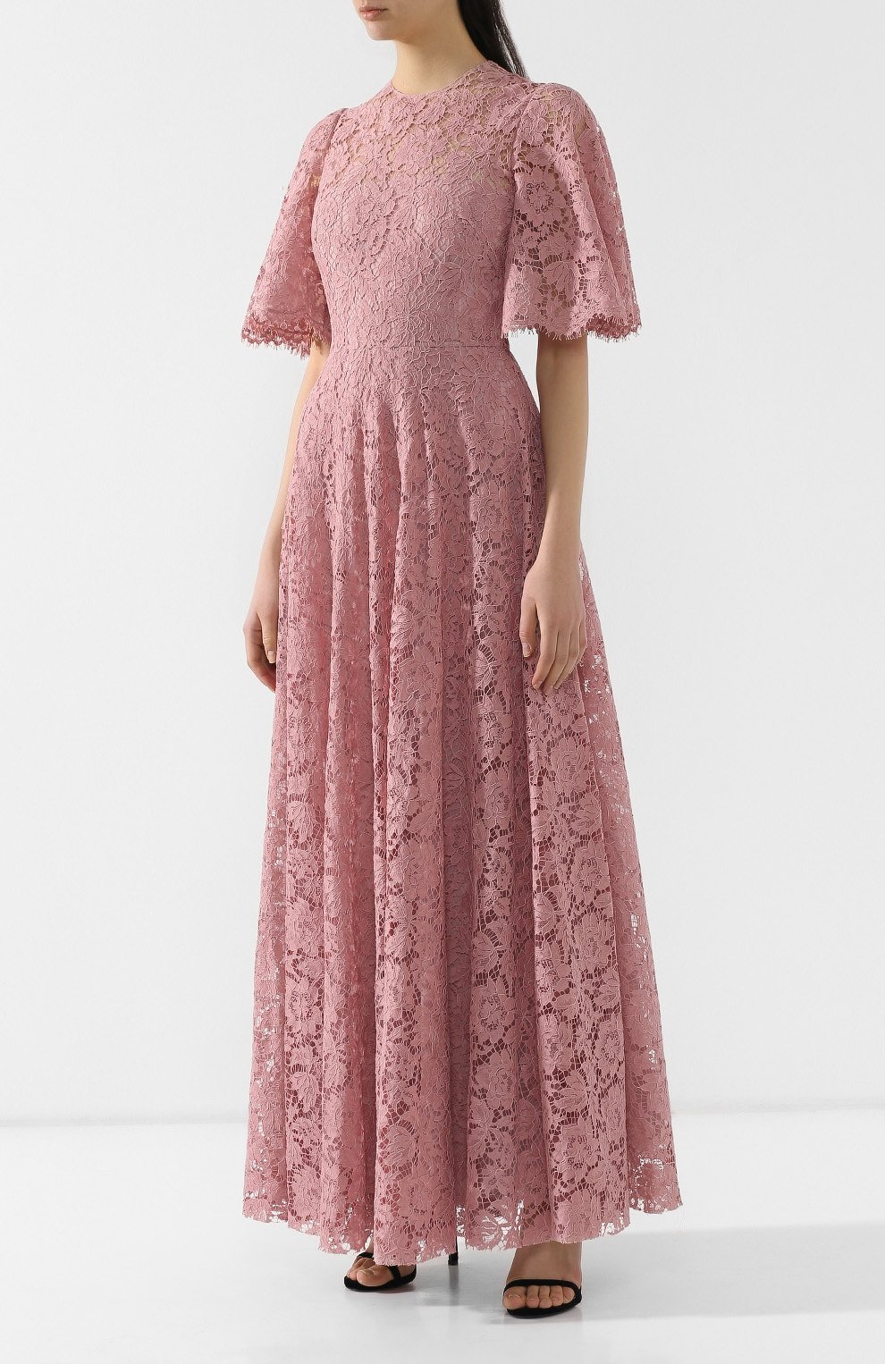 Кружевное платье-макси VALENTINO, арт. RB3VD7611EC, фото 3