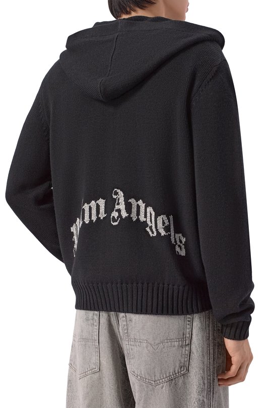 Кардиган Palm Angels PMHU02CS26KNI001 Чёрный  PMHU02CS26KNI001 Фото 4