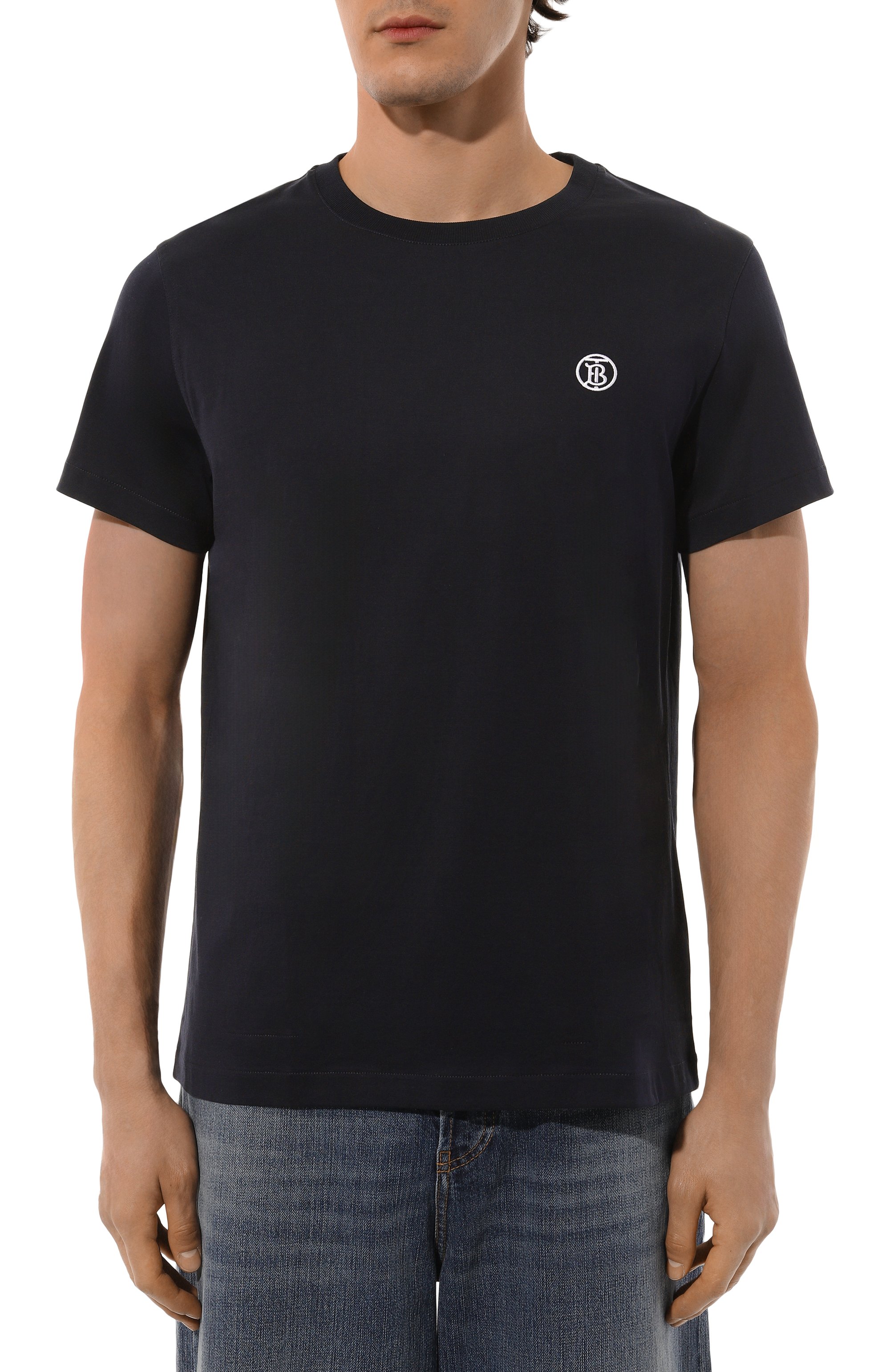 Хлопковая футболка BURBERRY, арт. 8056176, фото 3