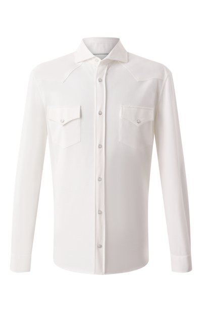 Мужская хлопковая рубашка BRUNELLO CUCINELLI, арт. ME854B2268