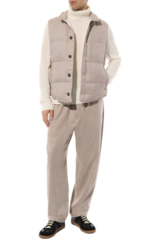 Пуховый жилет Brunello Cucinelli MS4531852 Бежевый  MS4531852 Фото 2