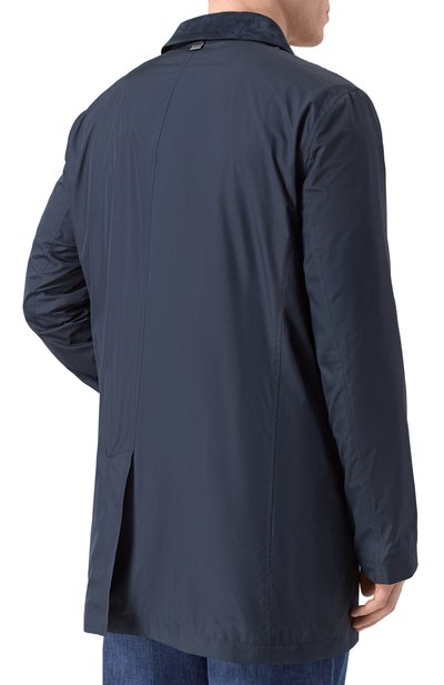 Плащ CORNELIANI темно-синего цвета по цене 107500 руб., арт. 2735B3/2720156, фото 4 Плащ CORNELIANI, арт. 2735B3/2720156, фото 4