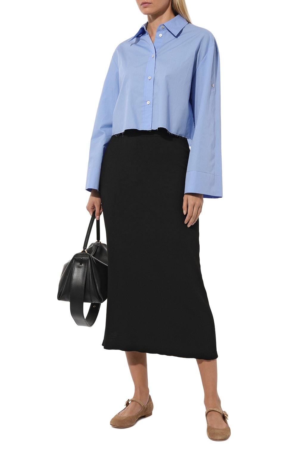 Замшевые балетки mary ribbon 05 GIANVITO ROSSI, арт. G22164.05CU0.CAMCAML, фото 2