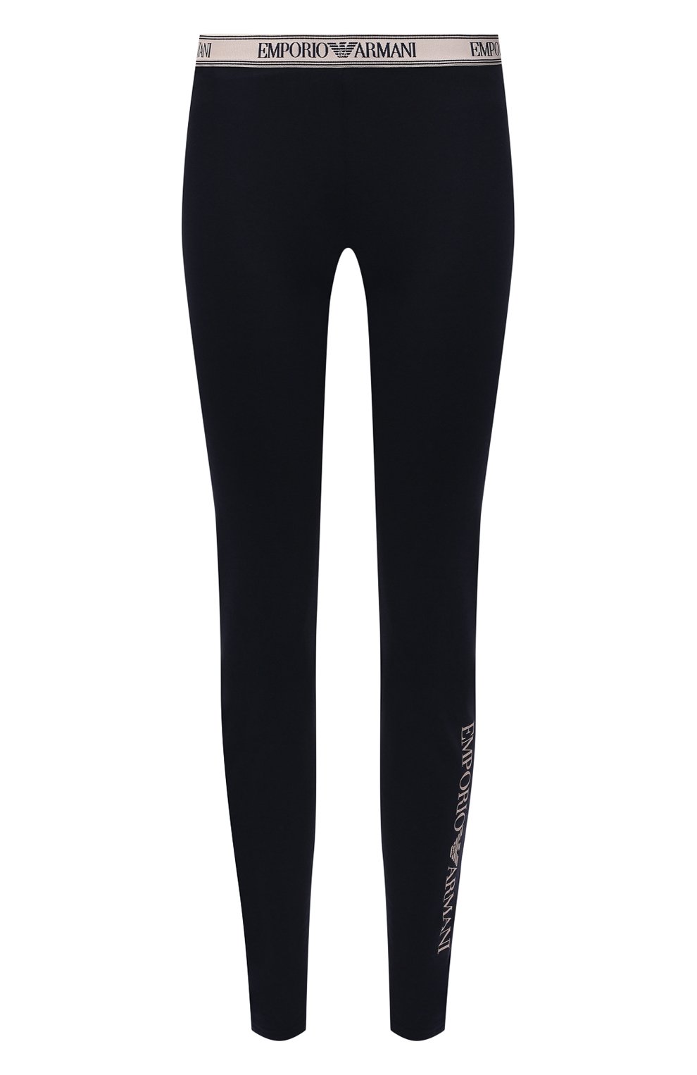 Хлопковые легинсы EMPORIO ARMANI темно-синего цвета по цене 7270 руб., арт. 164162/1A227, фото 1 Хлопковые легинсы EMPORIO ARMANI, арт. 164162/1A227, фото 1
