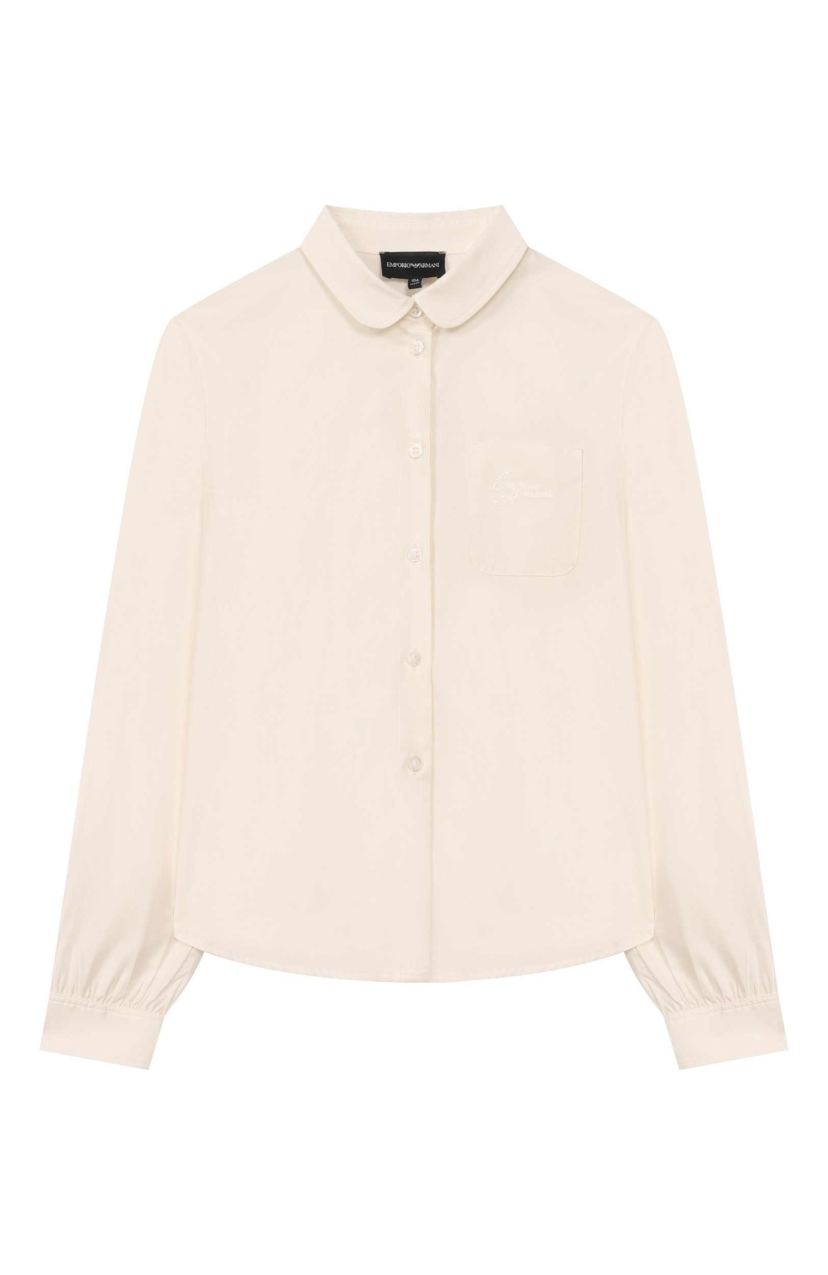 Блузка из хлопка и вискозы EMPORIO ARMANI, арт. EG000870/AF16583, фото 1