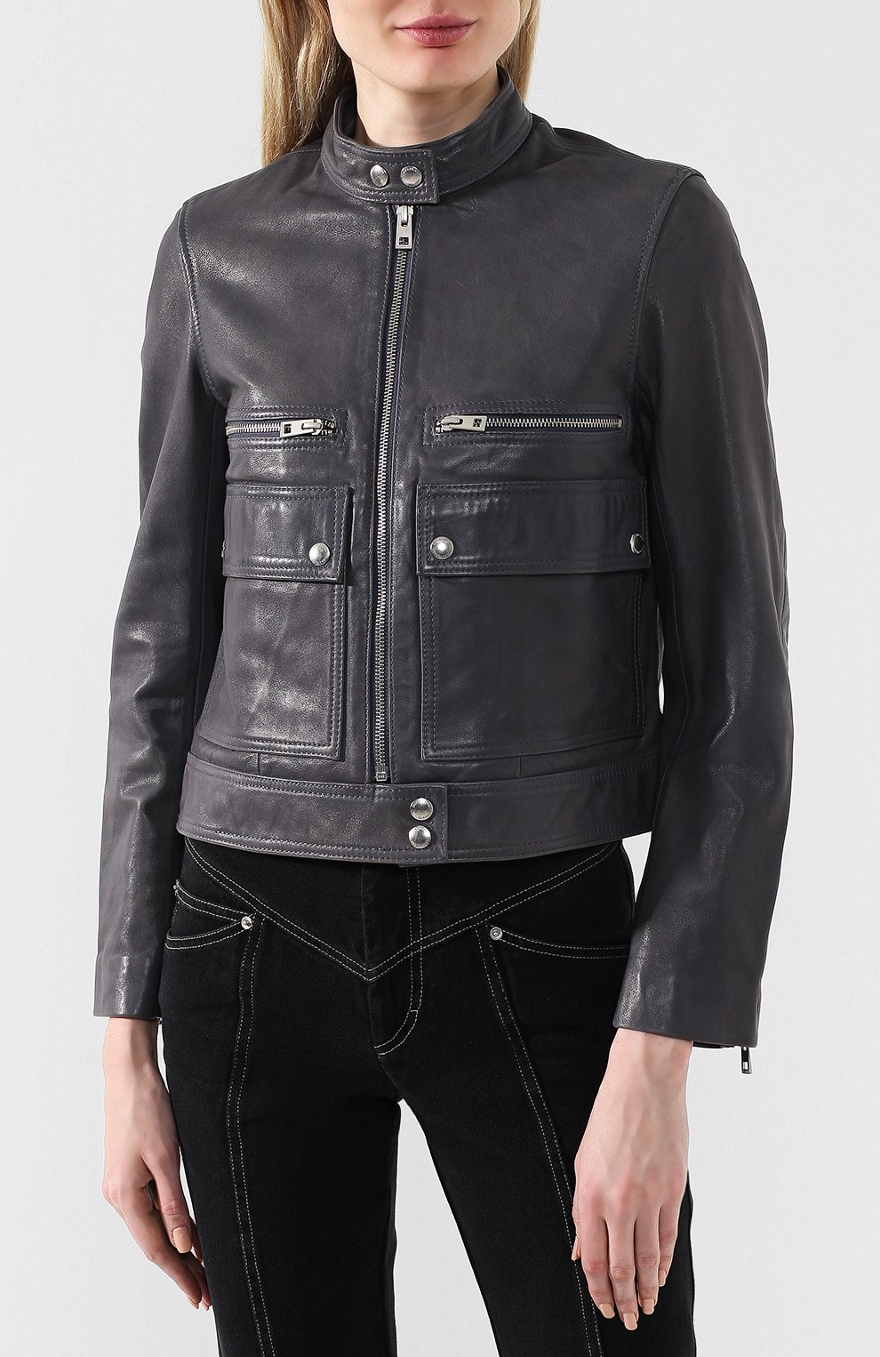 Кожаная куртка ZADIG AND VOLTAIRE, арт. SHCB1401F, фото 3