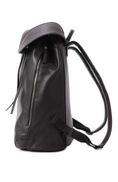 Мужской рюкзак ryder BOTTEGA VENETA темно-коричневого цвета, арт. 807748 V4O93 | Фото 4 (Размер: large; Материал: Натуральная кожа; Сумки-технические: Рюкзаки - большие; Стили: Кэжуэл)