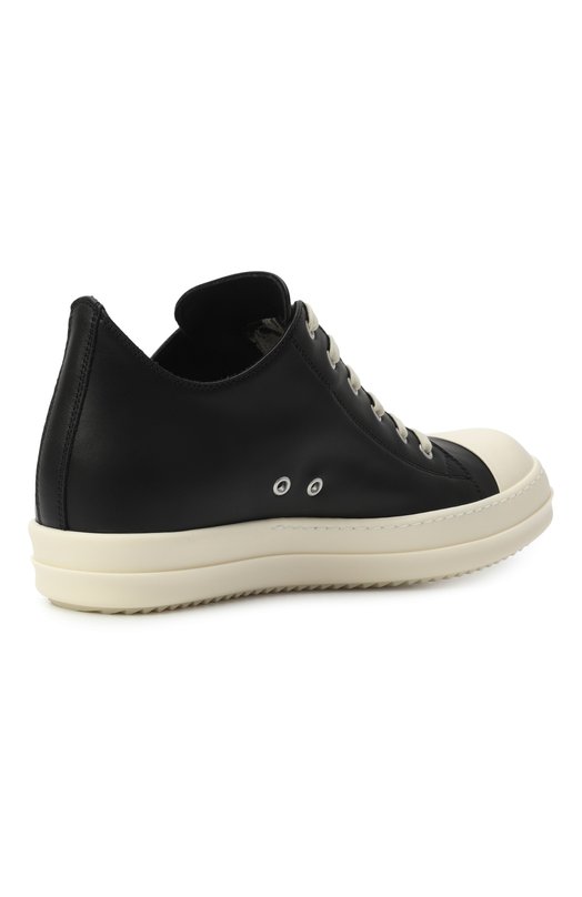 Кожаные кеды Concordians Rick Owens RU02E1891/LC0 Чёрно-белый  RU02E1891/LC0 Фото 5