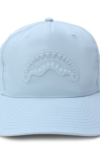 Хлопковая бейсболка SPRAYGROUND, арт. SP15044BLUE/DENIM SILVER DRIP CAP BLUE,  фото 3