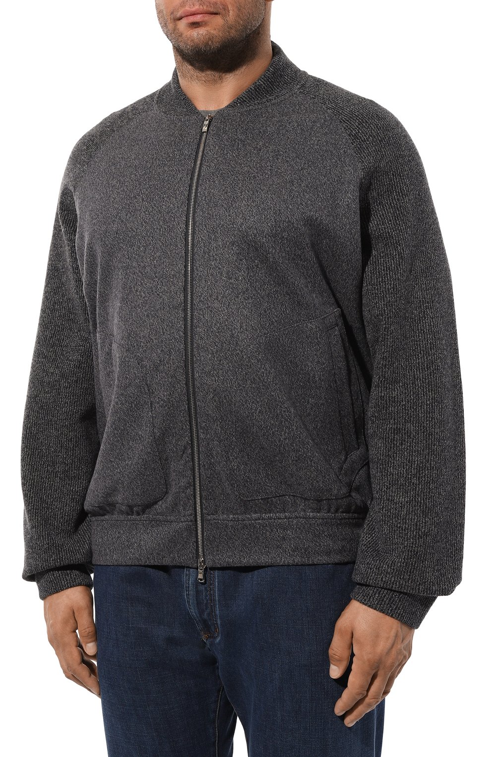 Толстовка из шерсти и кашемир�а CORTIGIANI, арт. 1AF604, фото 3