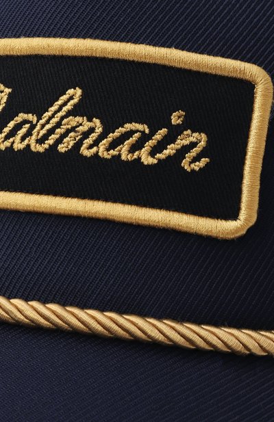 Шерстяная бейсболка BALMAIN темно-синего цвета по цене 41650 руб., арт. FH1XA475/WB02, фото 3 Шерстяная бейсболка BALMAIN, арт. FH1XA475/WB02, фото 3