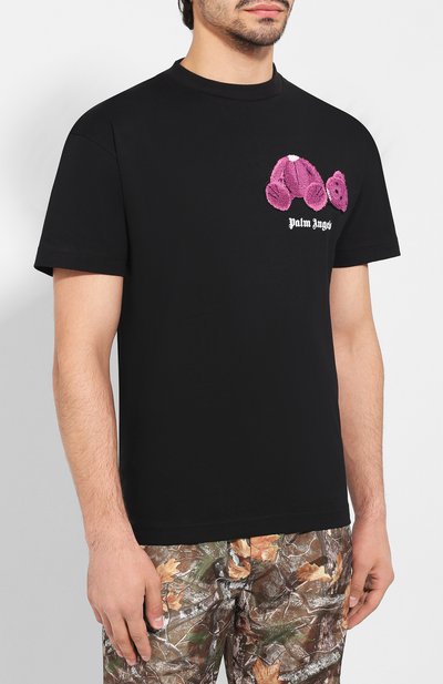 Хлопковая футболка PALM ANGELS, арт. PMAA001F194130401028, фото 3