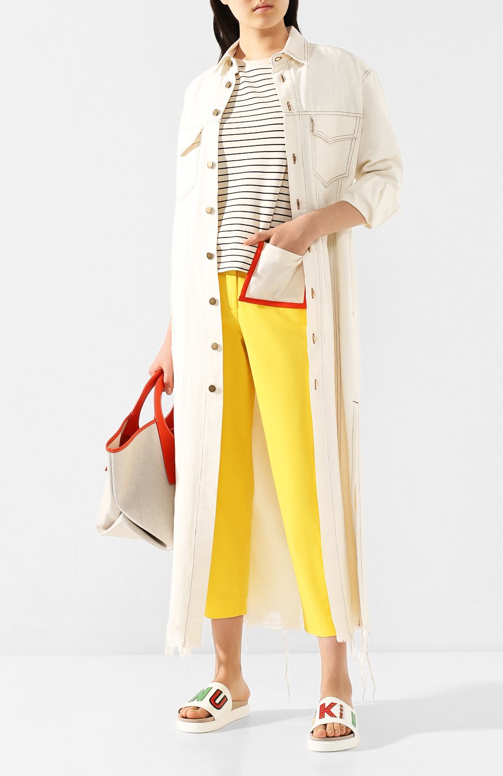 Шлепанцы INUIKII белого цвета по цене 24500 руб., арт. 70104-16, фото 2 Шлепанцы INUIKII, арт. 70104-16, фото 2