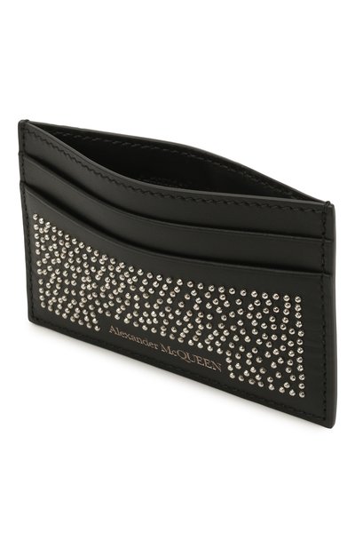 Кожаный футляр для кредитных карт ALEXANDER MCQUEEN черного цвета по цене 32750 руб., арт. 602144/1AACF, фото 3 Кожаный футляр для кредитных карт ALEXANDER MCQUEEN, арт. 602144/1AACF, фото 3