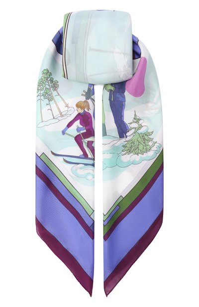 Женский шелковый платок на лыжах GOURJI, арт. 91168837/72172
