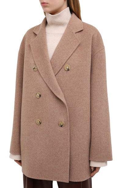 Шерстяное пальто ACNE STUDIOS бежевого цвета по цене 99500 руб., арт. A90280, фото 3 Шерстяное пальто ACNE STUDIOS, арт. A90280, фото 3