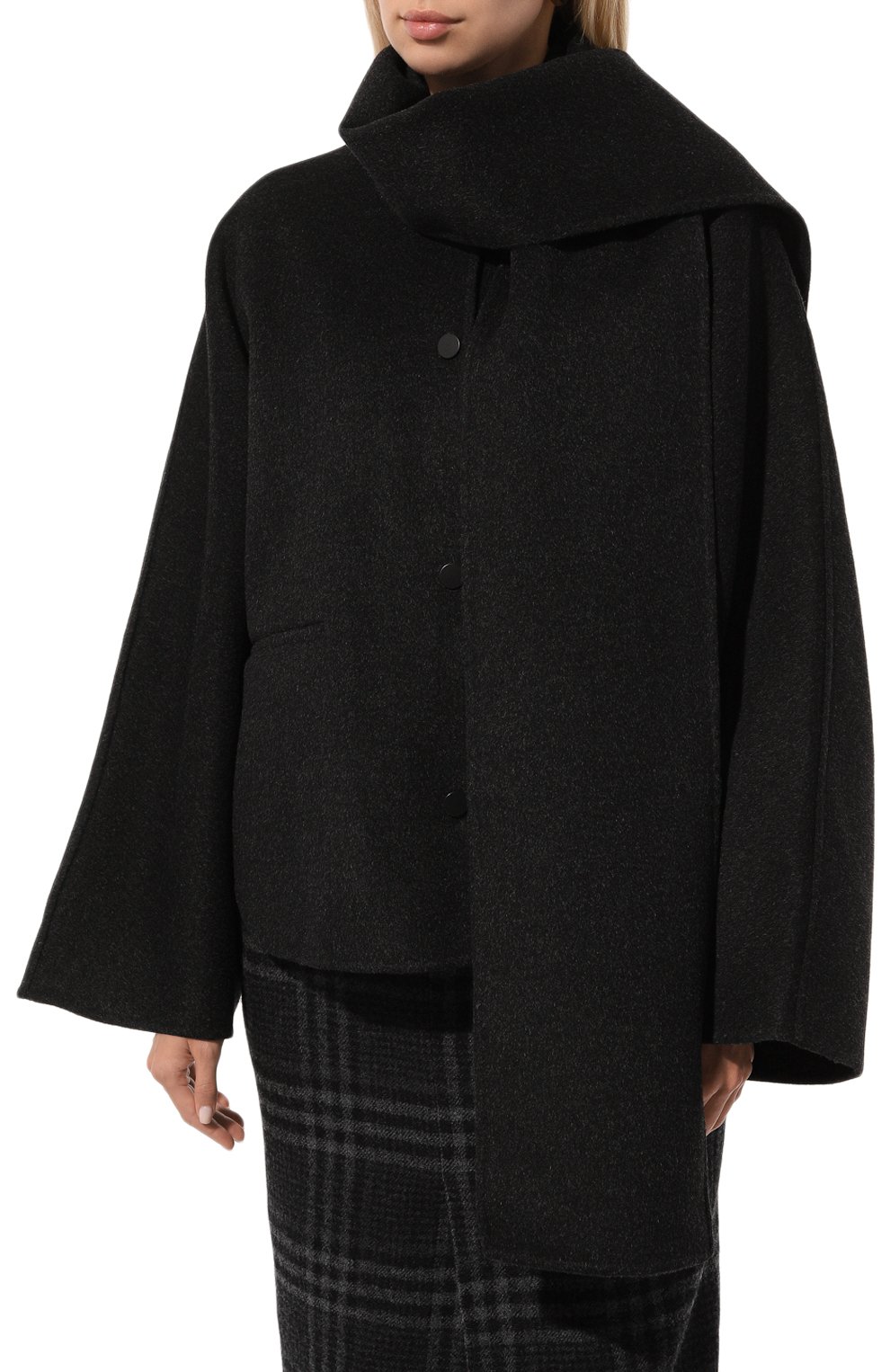 Шерстяное полупальто ERIKA CAVALLINI, арт. P4WW02, фото 3