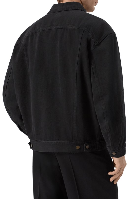 Джинсовая куртка Saint Laurent 730958/Y16PD Чёрный  730958/Y16PD Фото 4