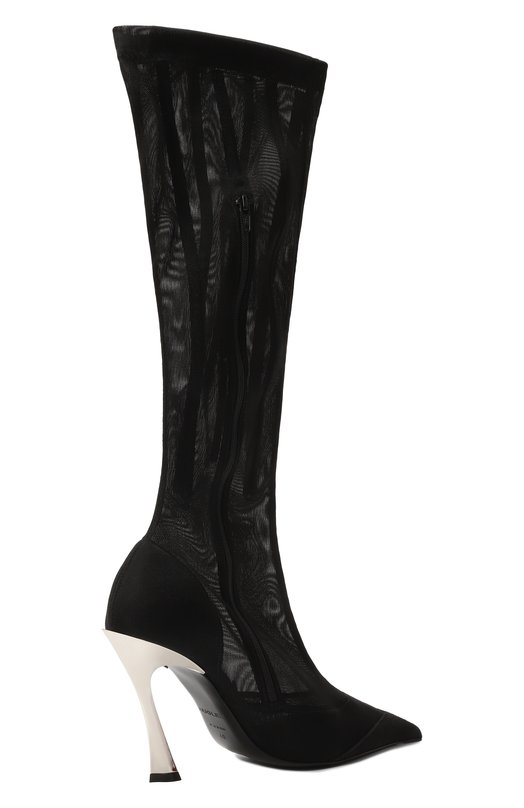 Текстильные сапоги Fang 95 Mugler MUSS24SC013_CX001 Чёрный  MUSS24SC013_CX001 Фото 5