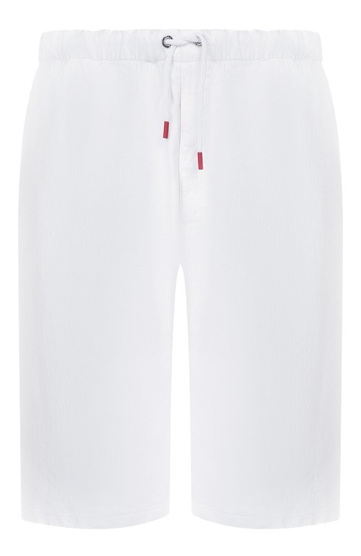 Шорты изо льна и хлопка Kiton UPR004LK0603H Белый UPR004LK0603H