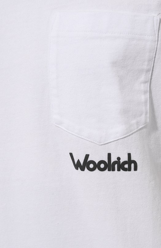 

Хлопковая футболка Woolrich, Белый