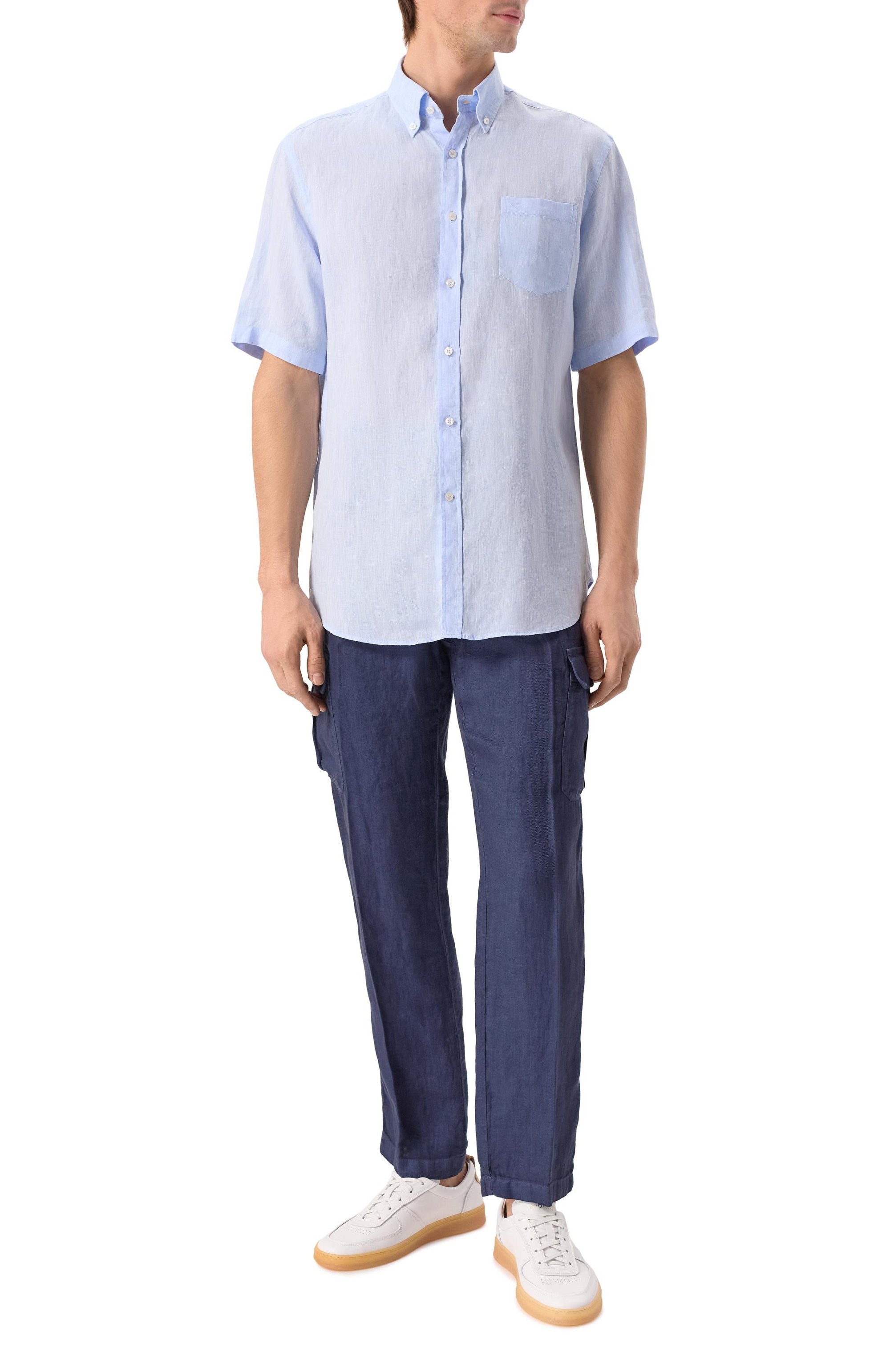 Льняная рубашка PAUL&SHARK, арт. 25413007/49, фото 2