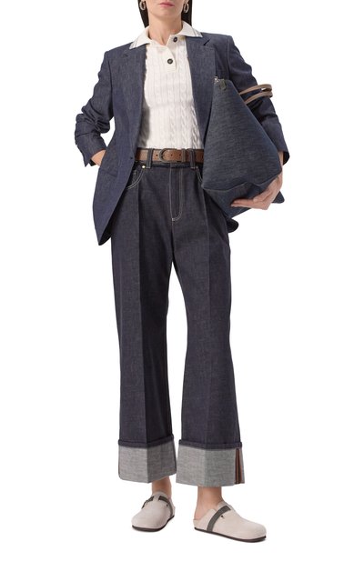 Замшевые сабо BRUNELLO CUCINELLI, арт. MZSFG2479P, фото 2